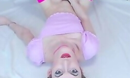 self facial cumshot long legs over my head and cum on m