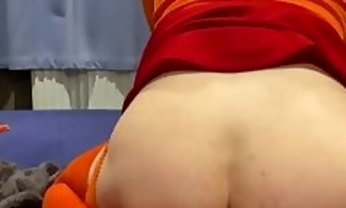 Velma enjoys her dildo