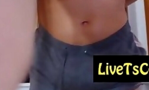 sexy big penis white brazilian teasing on live webcam l