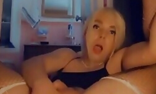 Blonde sissy anal fuck