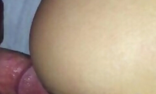 Petite Asian trans first time anal with a big dick can she handle it