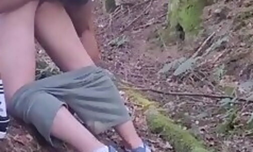 shemale fucks guy in forest