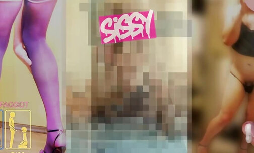 sexy crossdresser anal dildo suck