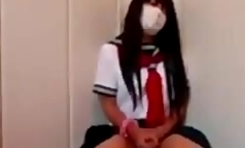 hot japan crossdressing alone