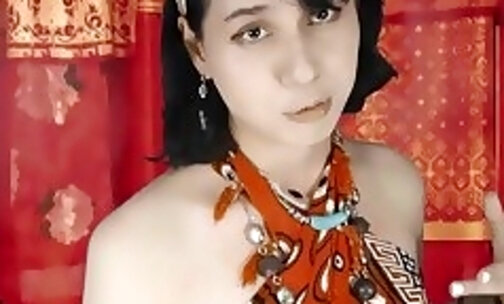 sexy gypsy psychic Indian tgirl predicts that you'll fuck her in the near future