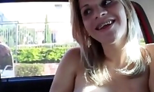 Amateur brazilian tranny flashing her bigtits