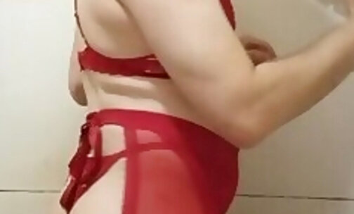 My red sexy lingerie pt 2