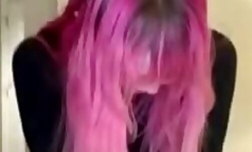 hot pink haired hot fucking on dominator