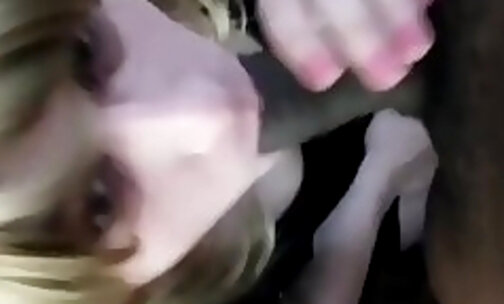 femboy licks massive blackcock