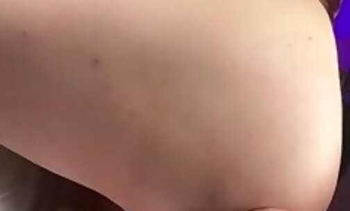 Hot Trans Girl fucking her Asshole and Spreading it up close