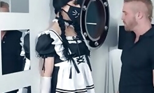 Maid Servant Being Punished for Owner Stressful Work Day