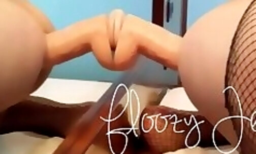Cutie Tgirl FloozyJezebelle teaching how to ride a dick like a whore *** i love big toys