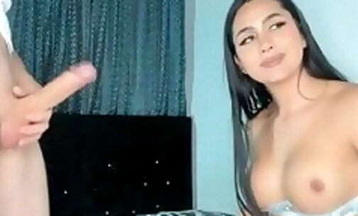 Fascinating Shebabe geting ready to be fuck Part 1 doing a Cam Show