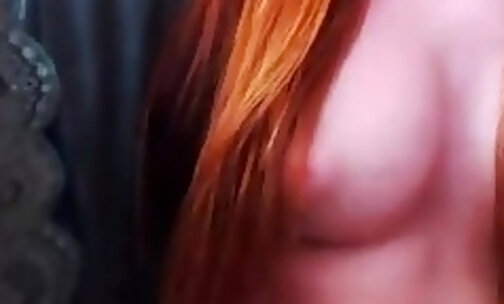 Carrot hair busty shemale