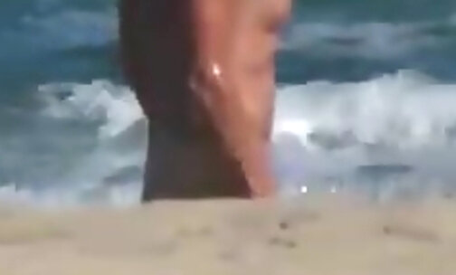 tranny in nude beach with anal jewel rosebud