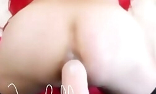 Webcam slut stretching her ass with huge dildos *** tgirl floozyJezebelle