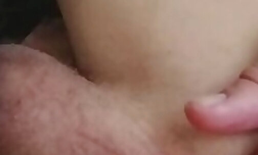 Fingering my sissy pussy on bed