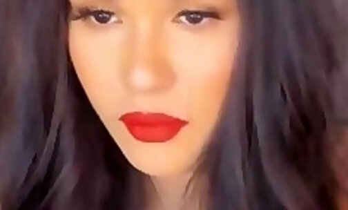 pretty filipina shemale cutie teases on webcam