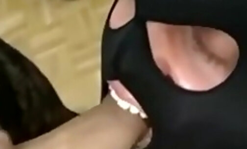 masked faggot suck getting fucked and get the cum on mo